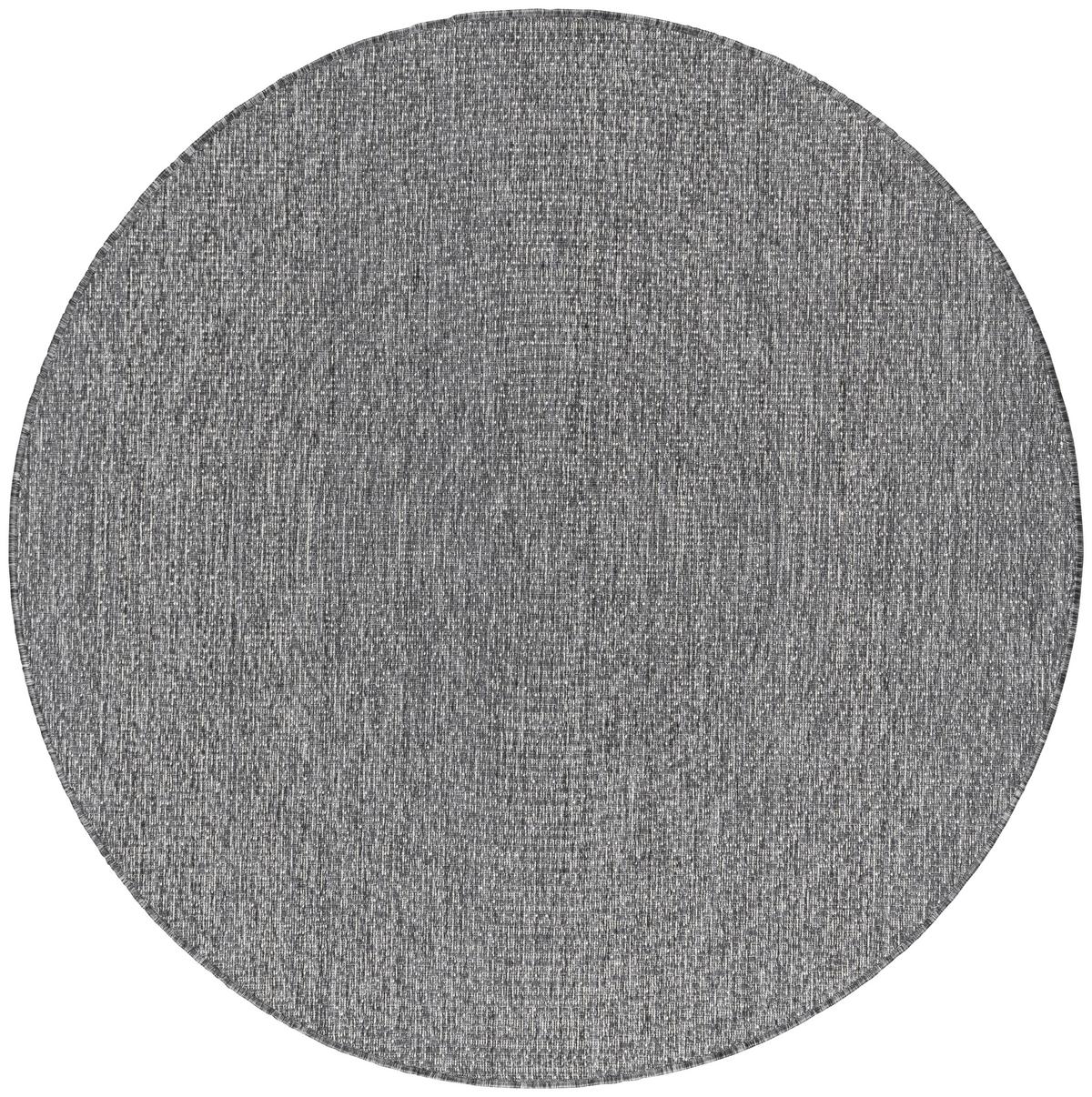Flachwebeteppich Line in Grau Ø ca. 160cm - Grau, MODERN, Textil (160cm) - Modern Living