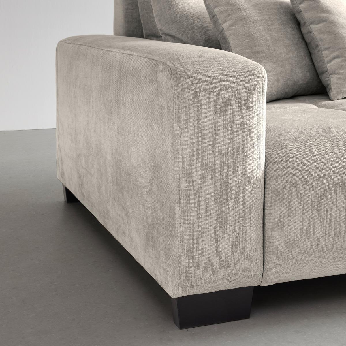 Bigsofa Matteo Hellgrau - Hellgrau/Schwarz, MODERN, Holz (246/93/124cm) - Based