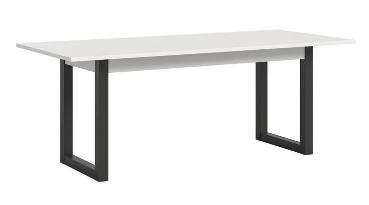 Raztegljiva Miza Seattle 150 Az, Bela, Temno Siva - bela/antracit, Konvencionalno, leseni material (150-190/76/90cm)
