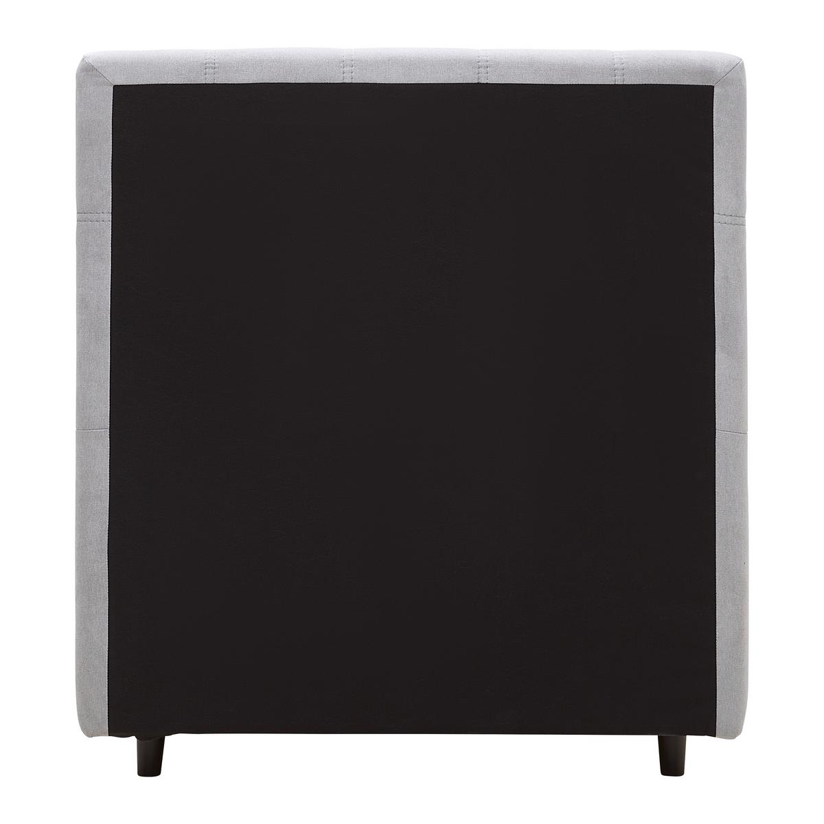 Boxspringbett Miami in Grau ca. 100x200cm - Schwarz/Grau, KONVENTIONELL, Holz/Holzwerkstoff (100/200cm) - Mömax