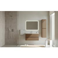 Bază pentru lavoar Easy - nucă/antracit, Modern, material pe bază de lemn (100/51/46cm)