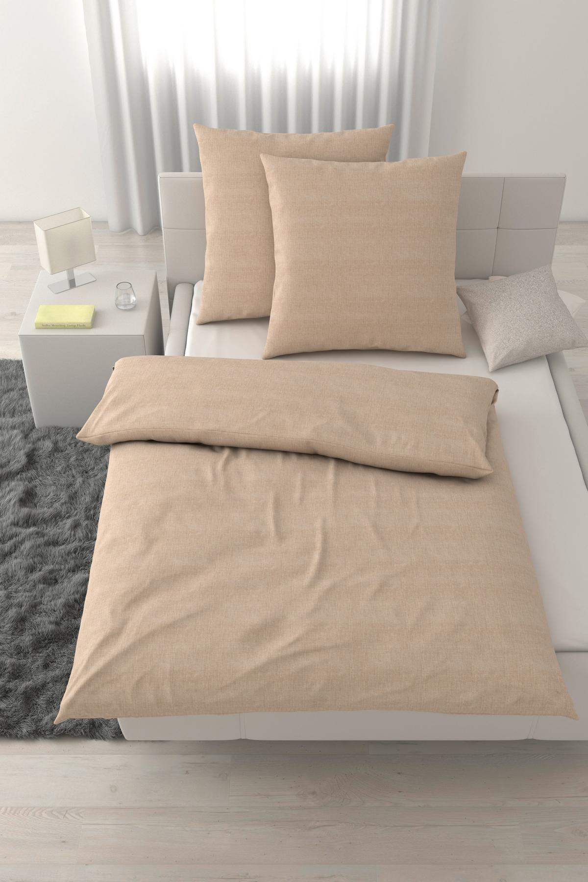 Bettwäsche Ty XXL Beige ca. 200x200cm - Beige, Textil (200/200cm) - Mömax