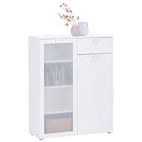 Kommode Xeno in Weiß - Weiß, KONVENTIONELL, Holzwerkstoff/Kunststoff (90/115/37cm) - Mömax