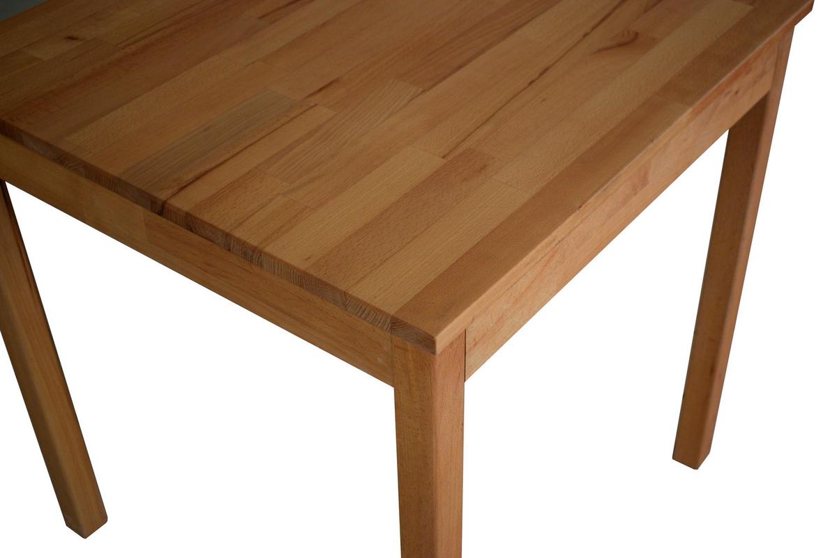 STÓŁ DO JADALNI ALEX - kolor bukowy, Konventionell, drewno (70/50/75cm) - Carryhome