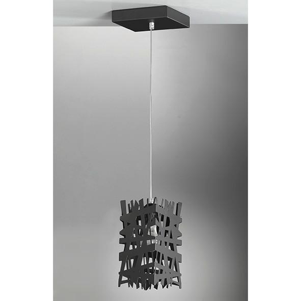 Hängeleuchte Foresta Schwarz max. 22 Watt - Schwarz, Design, Metall (14/100cm)