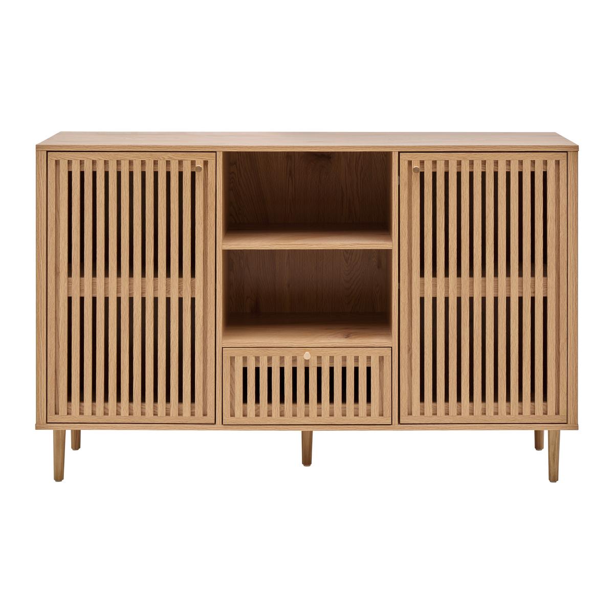 Sideboard Barcelona -Exklusiv- - Goldfarben/Naturfarben, Lifestyle, Holzwerkstoff/Papier (142,8/90/40cm) - Mömax