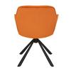 STOL MED ARMSTÖD EILEEN - orange/svart, Lifestyle, metall/textil (68/86/64cm) - Mömax
