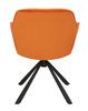 Armlehnstuhl in Orange - Schwarz/Orange, LIFESTYLE, Holz/Textil (63/86/66cm) - Based
