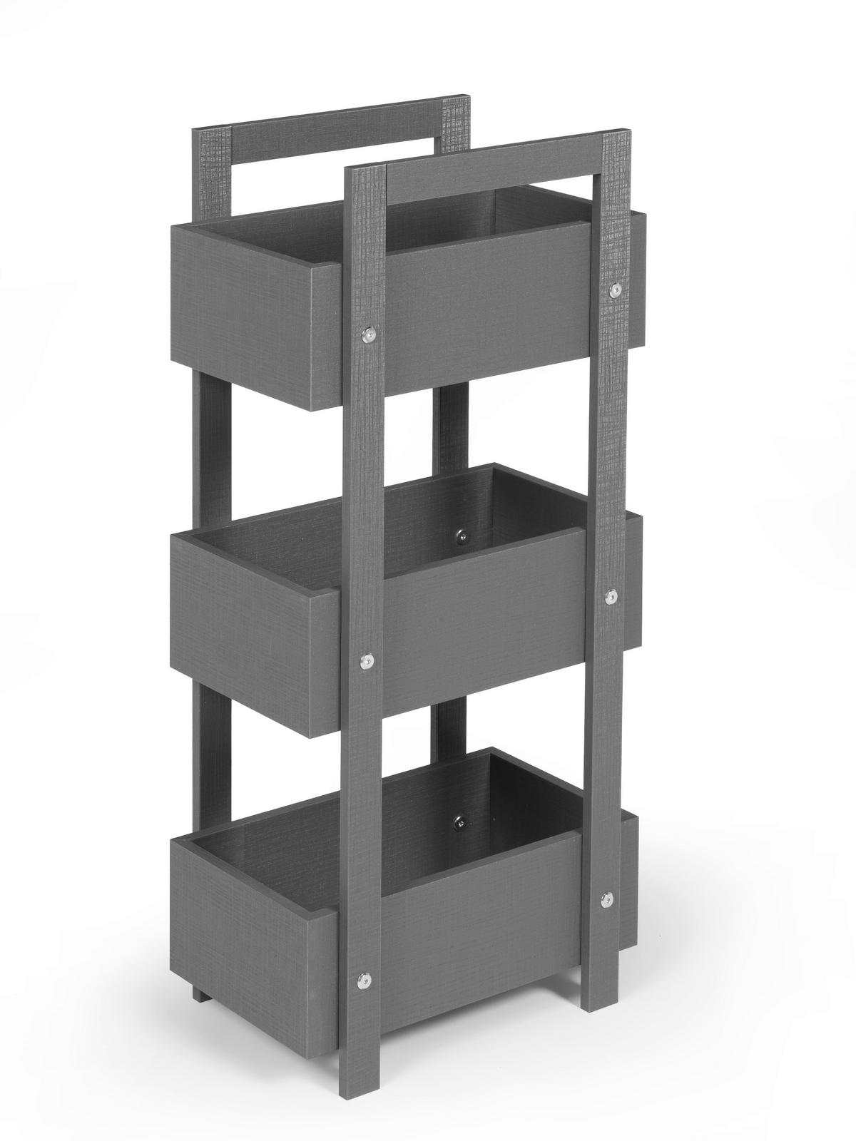 Standregal Trilogy Anthrazit - Anthrazit, MODERN, Holzwerkstoff (37/79/24cm) - Mömax