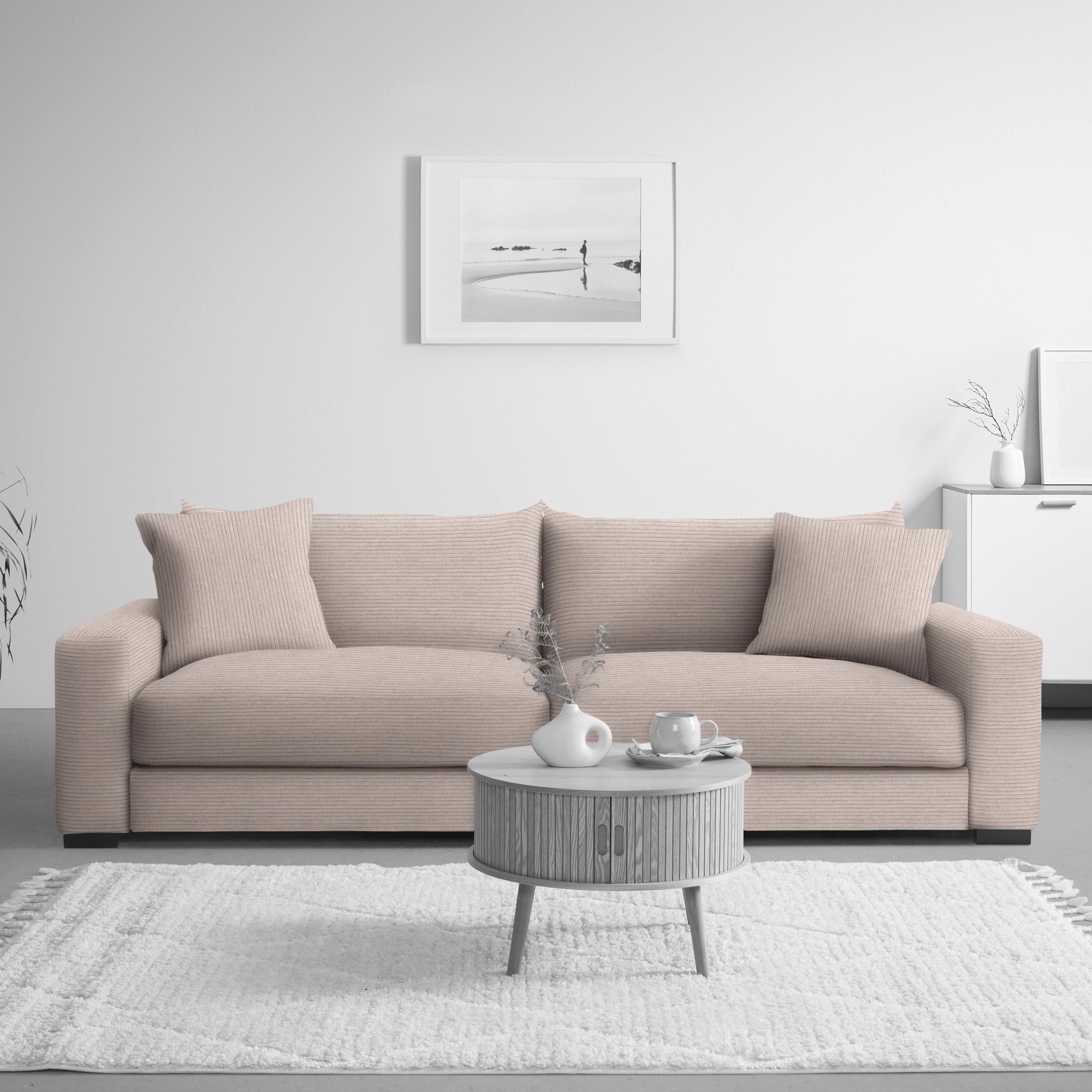 Megasofa Pedro Rosa - Rosa, MODERN, Holz/Holzwerkstoff (261/83/124cm) - Mömax