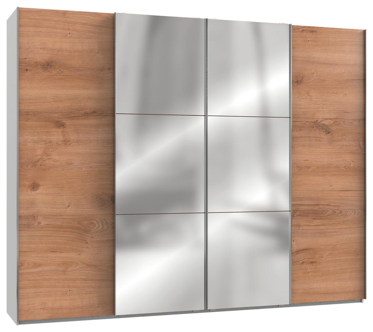 Ormar S Kliznim Vratima Level 36 A - bijela/boje hrasta, Moderno, drvni materijal/metal (300/236/65cm) - Modern Living