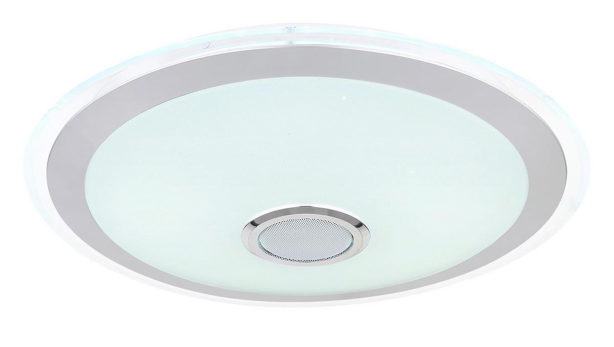 Stropna Led-svetilka Dunny, S Sijalko - barve kroma/srebrne barve, Konvencionalno, kovina/umetna masa (43/10,5cm) - Globo