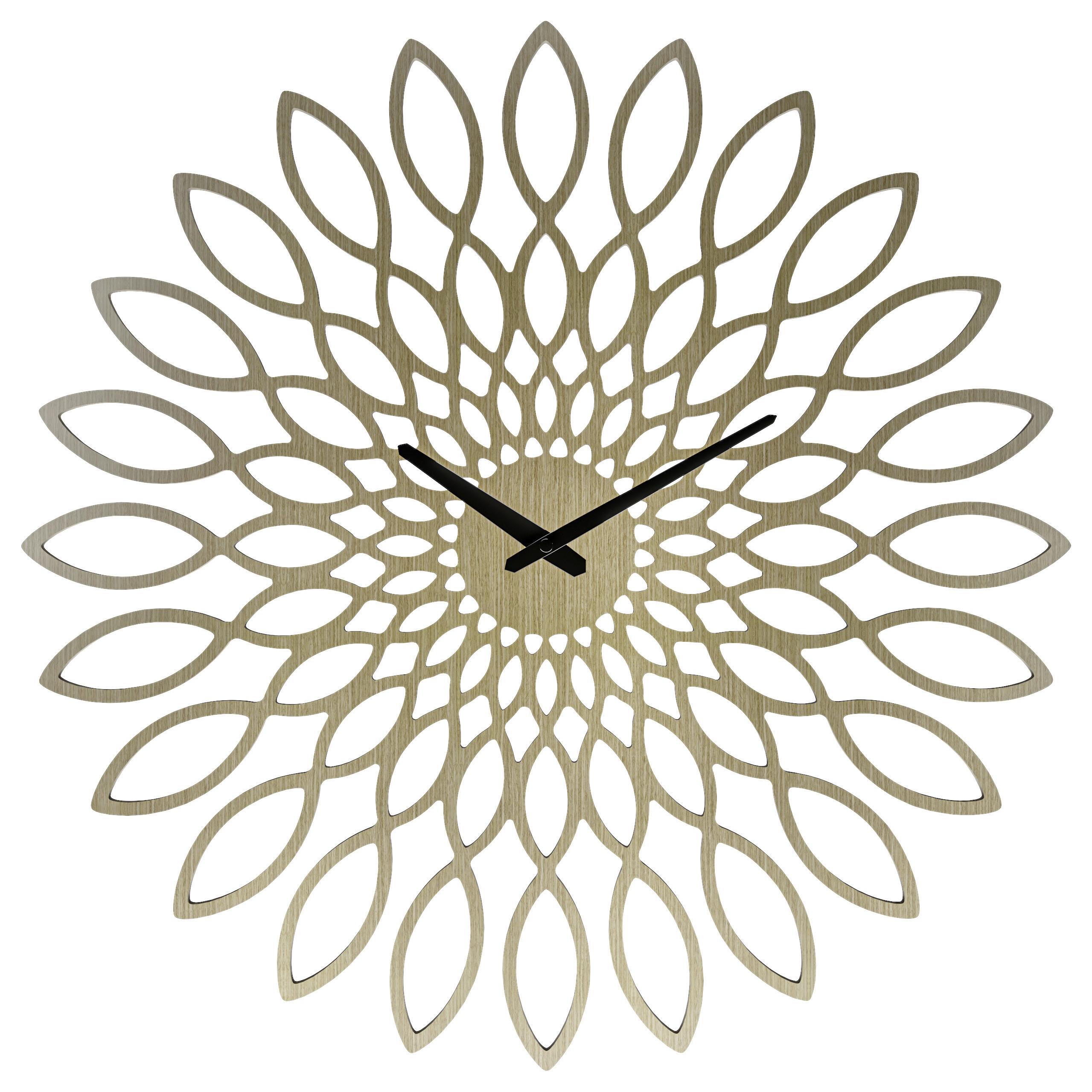 ZEGAR ŚCIENNY 19629 - kolor naturalny, Basics, drewno (60cm)