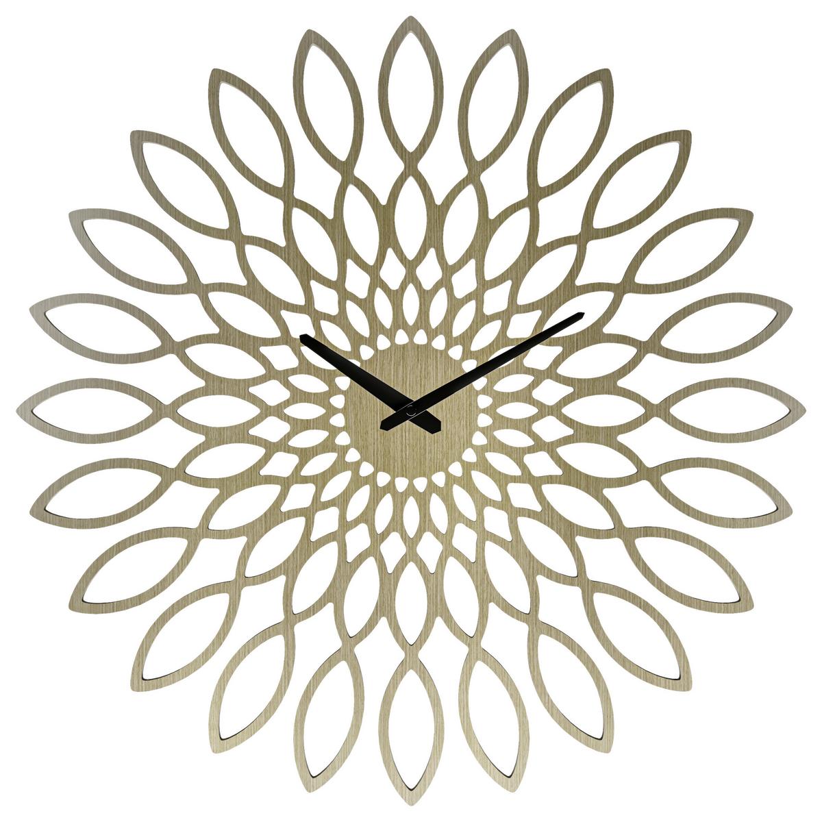 ZEGAR ŚCIENNY 19629 - kolor naturalny, Basics, drewno (60cm)