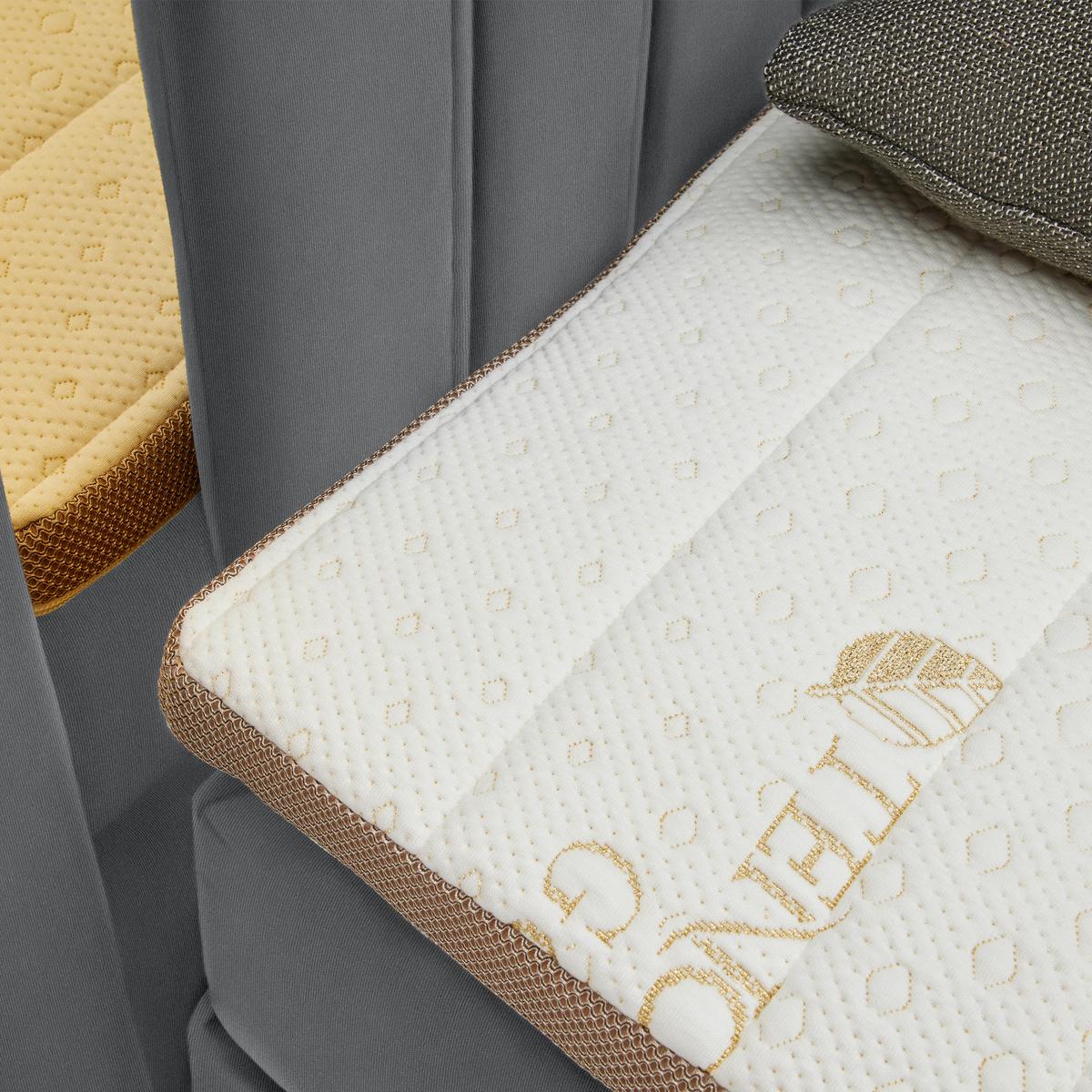 PAT BOXSPRING MINOLA GOLD EXKLUZIV - antracit, Konventionell, textil (160/200cm) - Premium Living