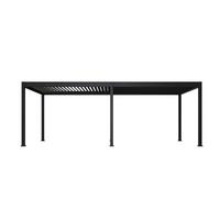 Pergola Delux ca. 720x360 cm Anthrazit Netzbetrieb - Anthrazit, Basics, Metall (720/255/360cm) - Gardenson