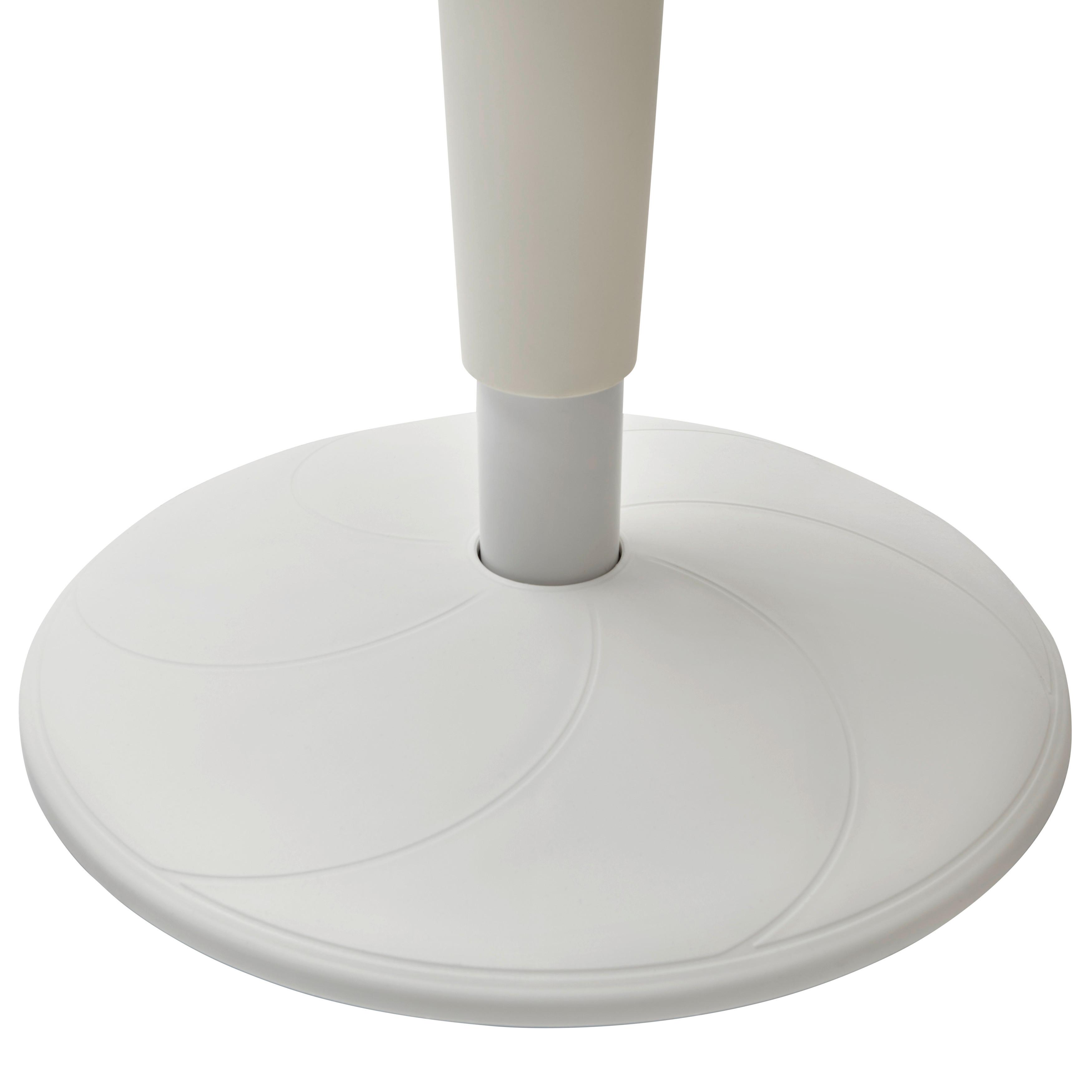 KONTORSPALL SPIN - vit/svart, Modern, metall/textil (36,5/55.5-73.5/39cm) - Mömax