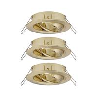 Deckenleuchte Choose Spot Set max. 10 Watt, 3-teilig - Messingfarben, Basics, Metall (8,4cm) - Paulmann