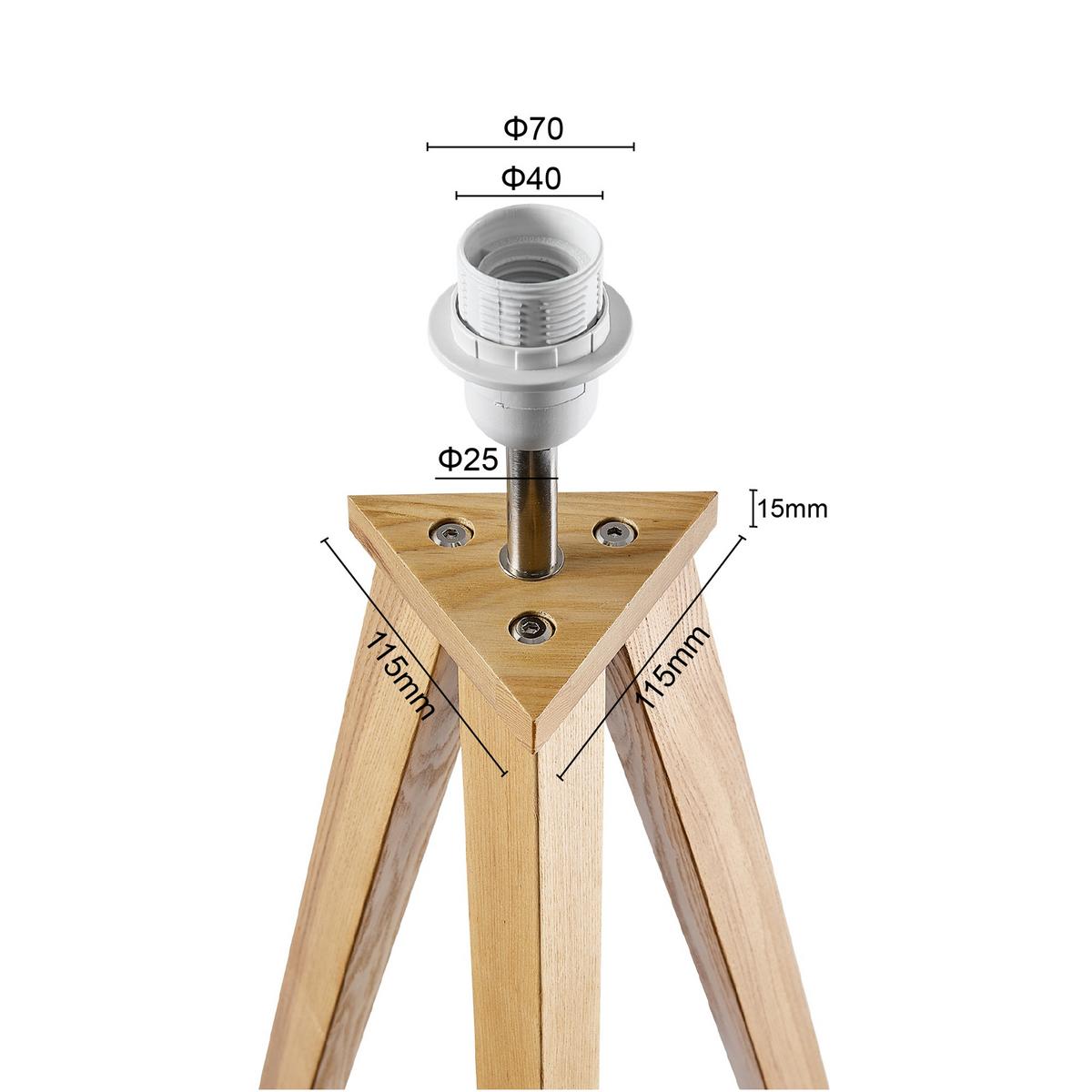 LAMPA STOJĄCA COLCHESTER *SBN* - kolor naturalny/biały, Konventionell, metal/tkanina (45/148cm) - Novel