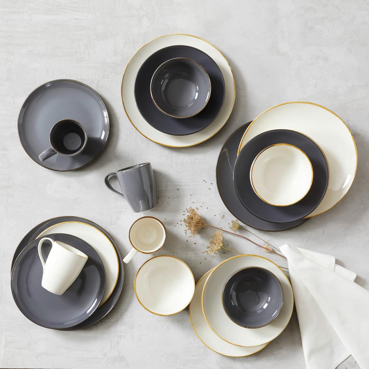 Müzlis Tál Linen - kék, kerámia (14/14/7cm) - Premium Living