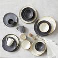 Farfurie Întinsă Linen - antracit, ceramică (28/28/3cm) - Premium Living
