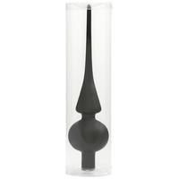 Karácsonyfacsúcsdísz Luna - olívazöld/fekete, Basics, Üveg (6,6/25,5cm) - Modern Living