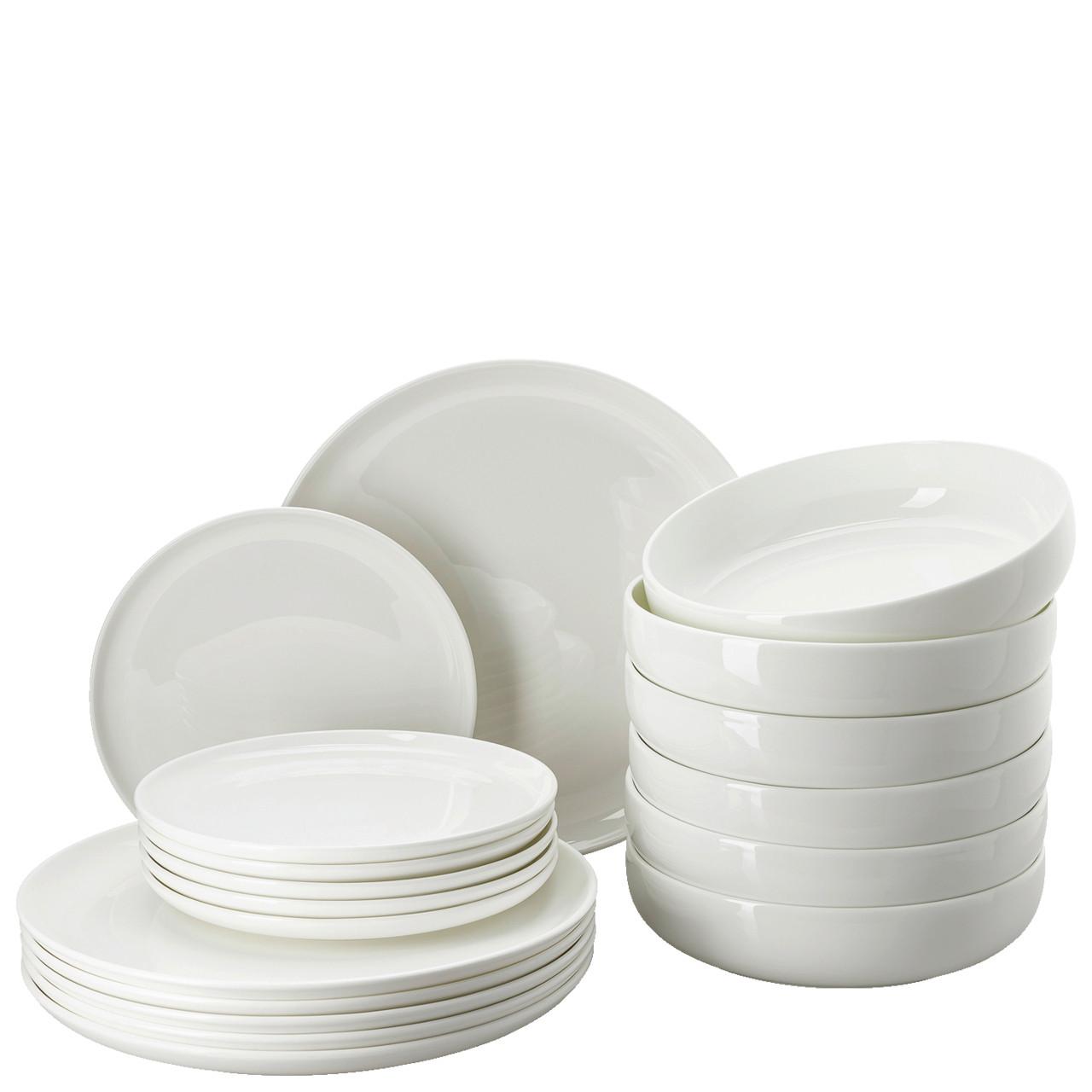 SERWIS OBIADOWO-ŚNIADANIOWY JADE LIFT ROSENTHAL - biały, Konventionell, ceramika (32/31,7/28,1cm) - Rosenthal