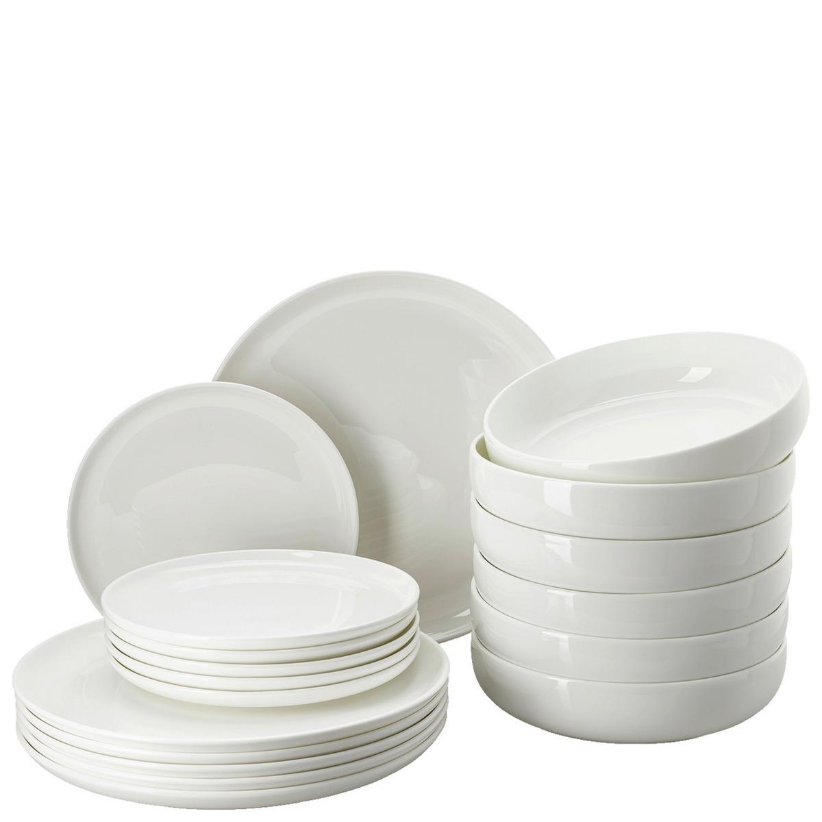 SERWIS OBIADOWO-ŚNIADANIOWY JADE LIFT ROSENTHAL - biały, Konventionell, ceramika (32/31,7/28,1cm) - Rosenthal