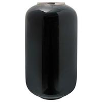 VASE ART DECO 275 - Dunkelgrün/Silberfarben, Trend, Metall (24/24/50cm) - Kayoom