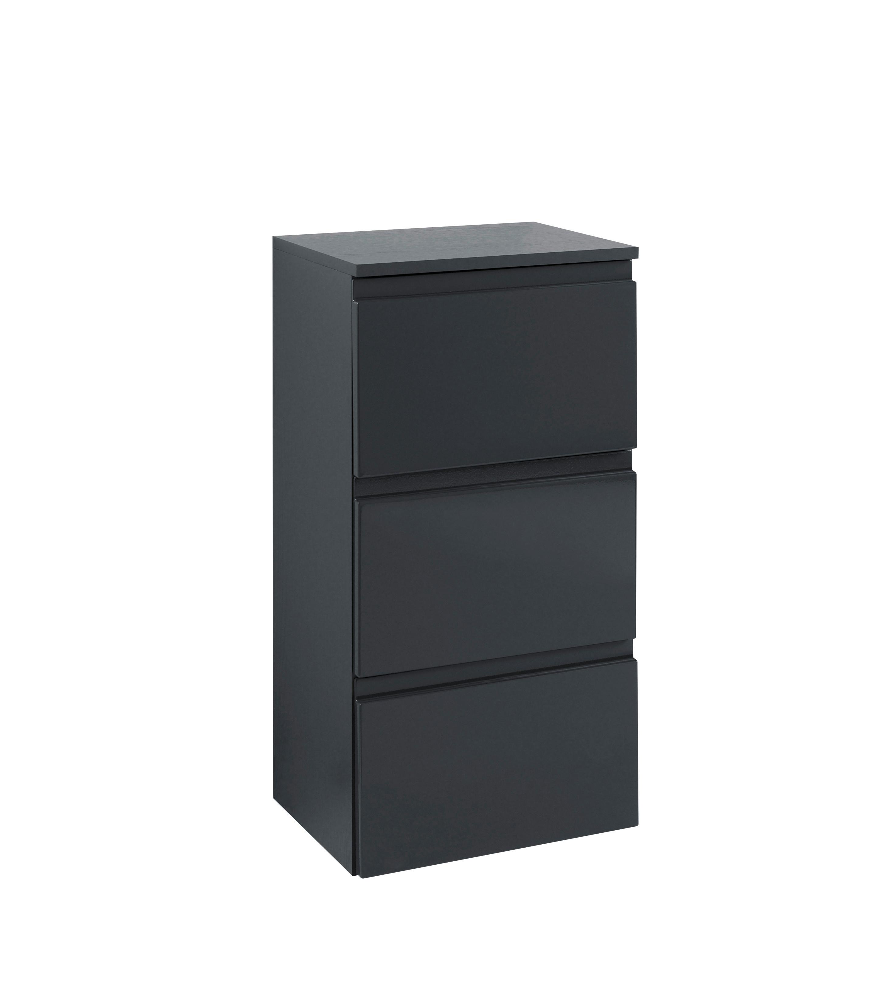 Unterschrank in Grau 'Cardiff' - Grau, Design, Holzwerkstoff (40/79/35cm) - Held