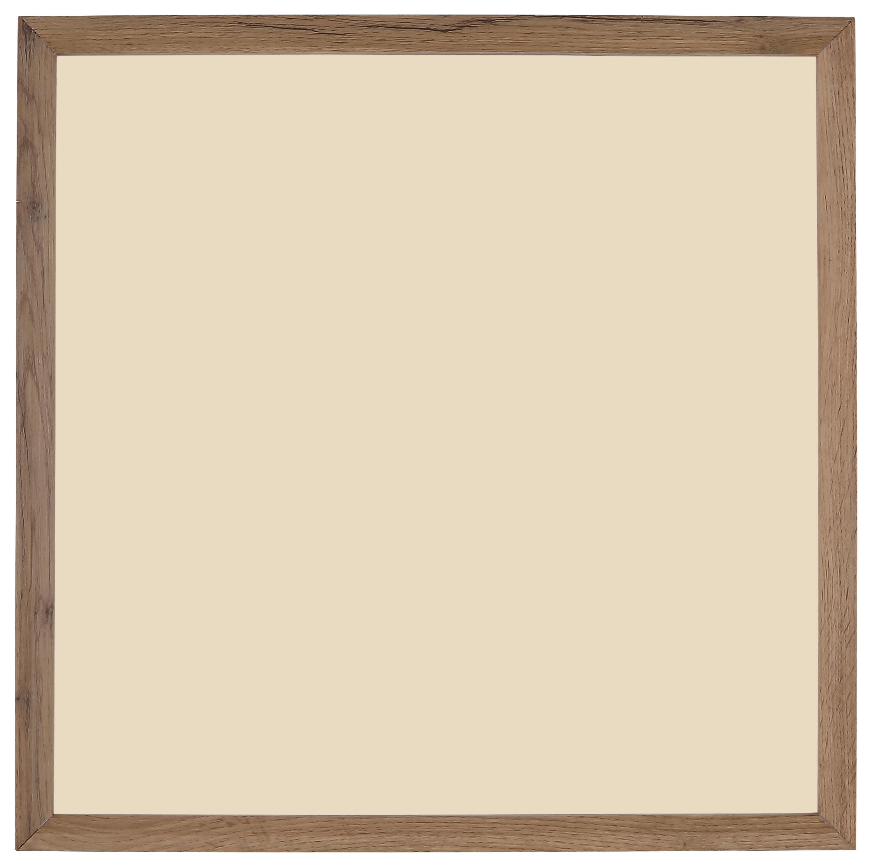 LED-DECKENLEUCHTE CINDERELLA HOLZ DEKOR 1-FLM. - Weiss/Dunkelbraun, Basics, Holzwerkstoff/Kunststoff (45/45/8,5cm) - Globo