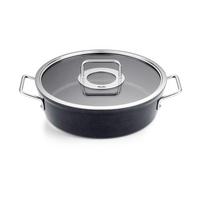GARNEK DO ZAPIEKANIA 156-125-28-000/0 FISSLER - czarny, Basics, metal/szkło (28cm) - Fissler