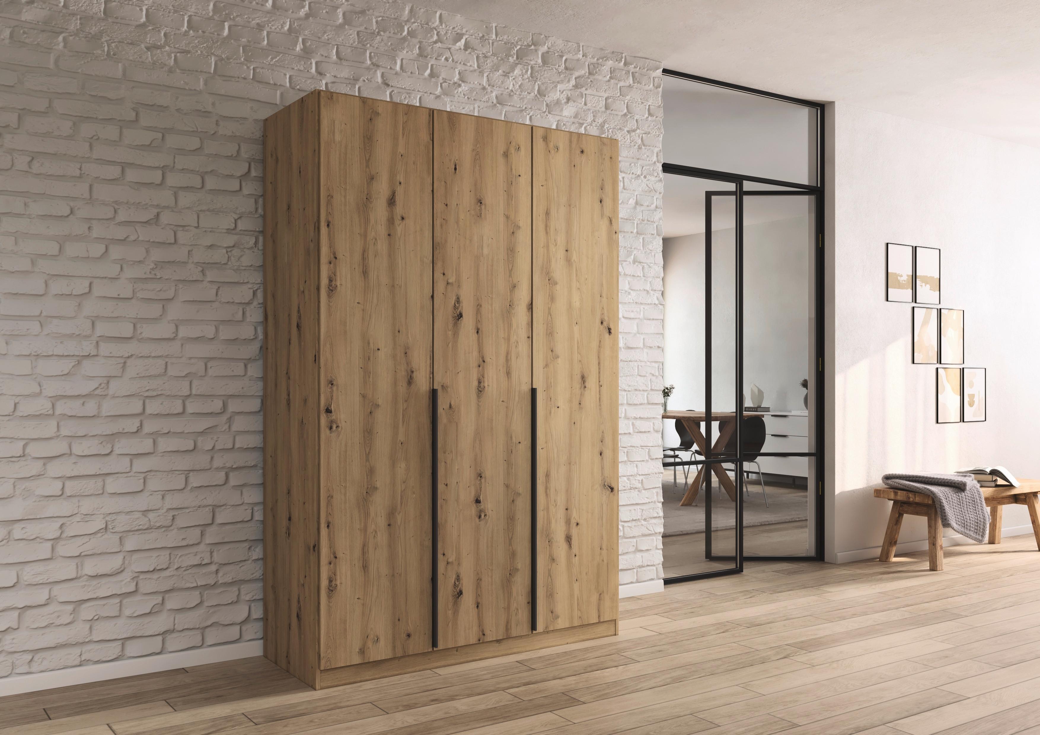 Ormar S Klasičnim Vratima Alabama - siva/hrast Artisan, Moderno, drvni materijal (136/229/54cm) - Modern Living