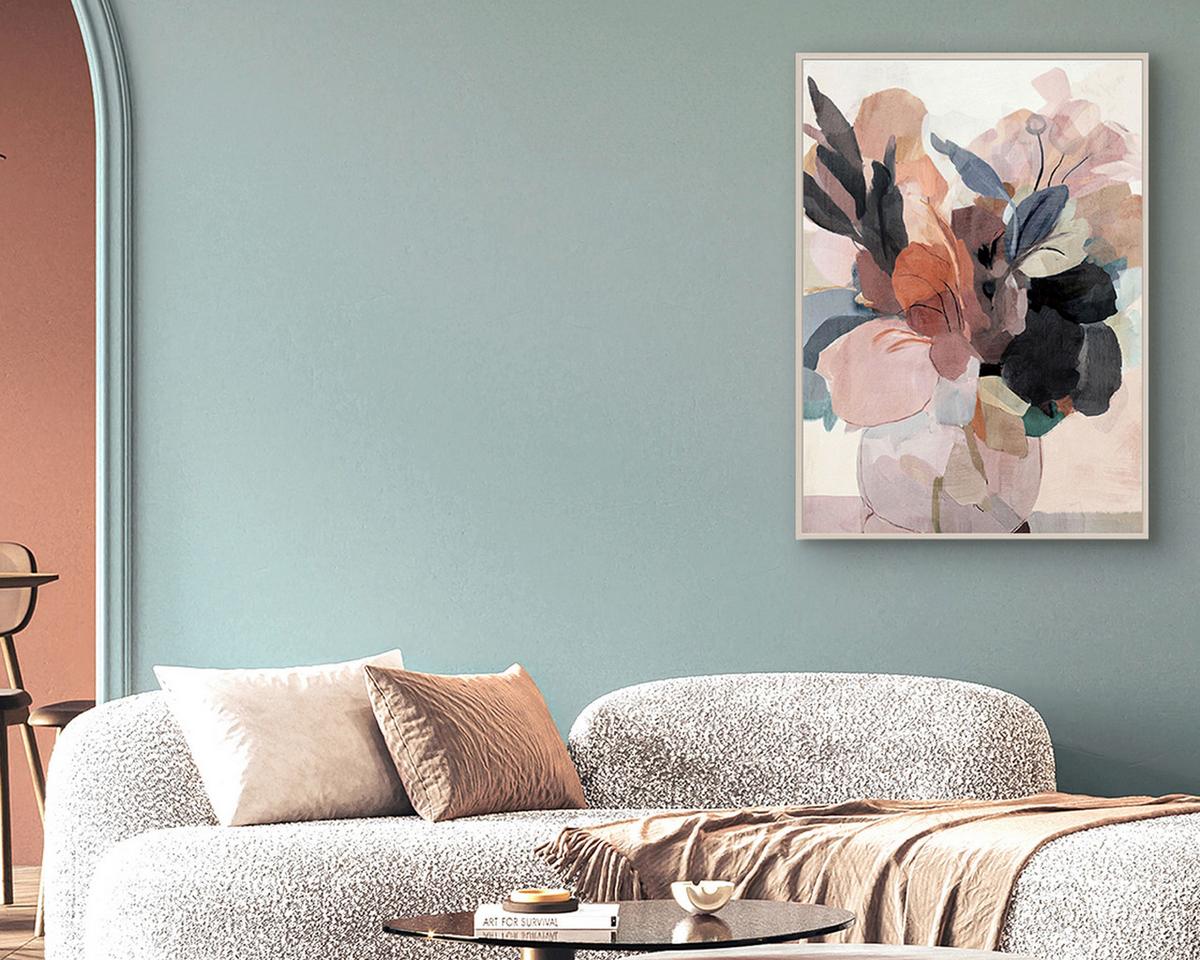 Slika Sa Ramom 60x90cm Denise Small - višebojna/slonovača, tekstil/pločasti materijal (60/90cm) - Mömax