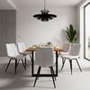 STOL SURI - ljusgrå/svart, Modern, metall/trä (46/88/62cm) - Bessagi Home