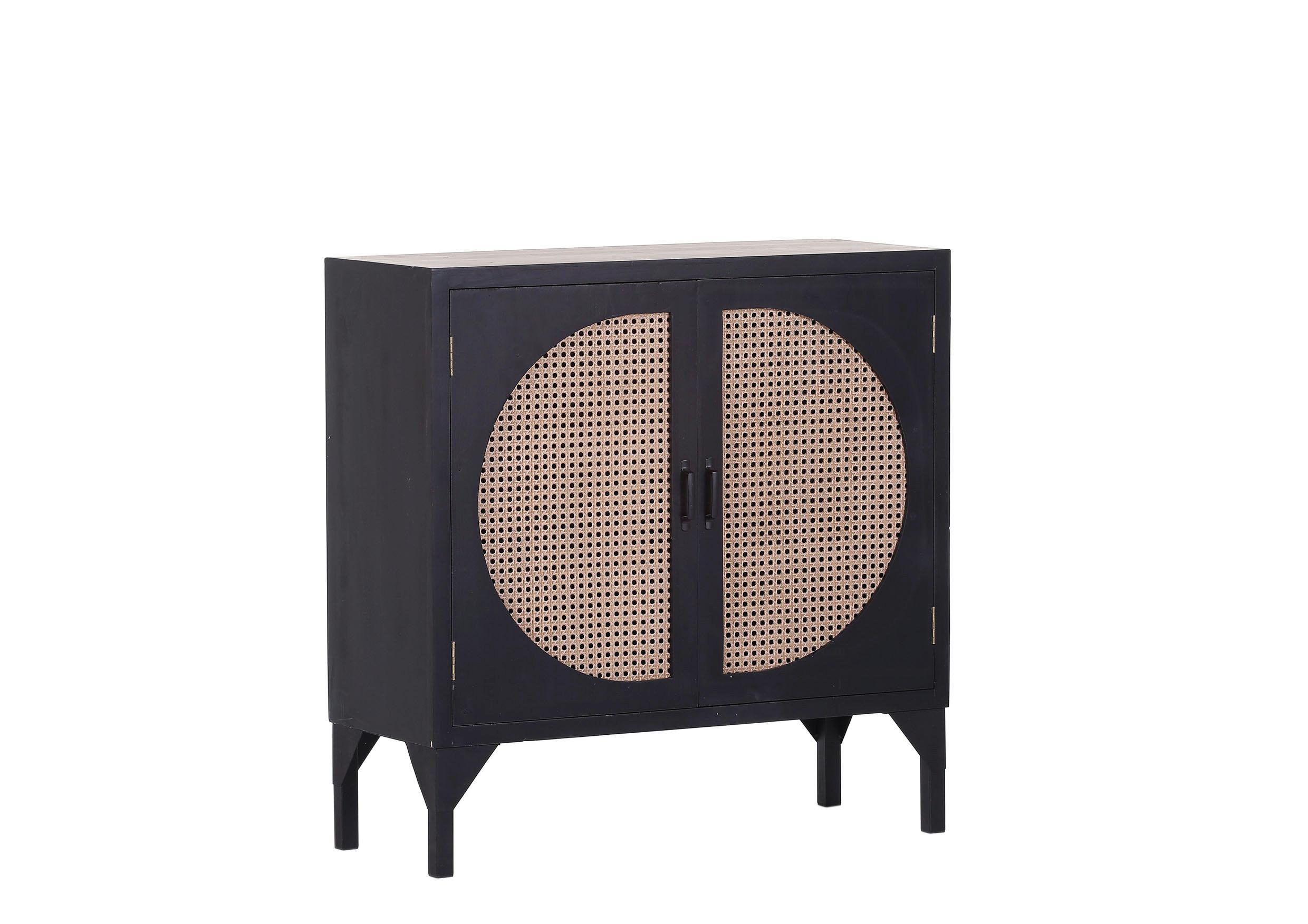 KOMODA POTPOURRI - beżowy/czarny, Konventionell, metal/drewno (95/95/39cm) - Livetastic