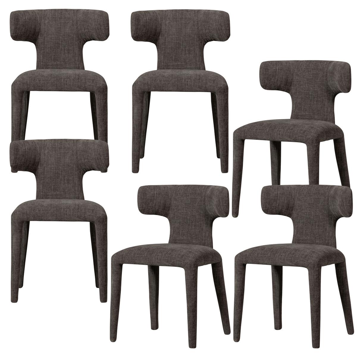 Stuhl-Set Permit Braun B: 52cm - Braun, MODERN, Holzwerkstoff/Kunststoff (52/78/53cm) - Livetastic