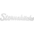 Dekobuchstaben Sterneküche in Weiß - Weiß, MODERN, Holzwerkstoff (88/17,5/1,2cm) - MÖMAX modern living
