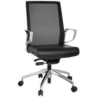 Pisarniški Stol Provider Net, Črna - črna, Moderno, kovina/umetna masa (57/110/50cm) - MID.YOU