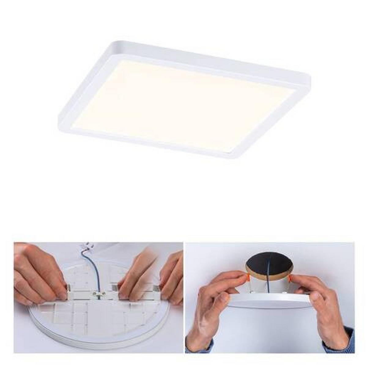LED-Paneel Areo VariFit in Weiß max. 15 Watt - Weiß, Design, Kunststoff (17,5/17,5/1,2cm) - Paulmann