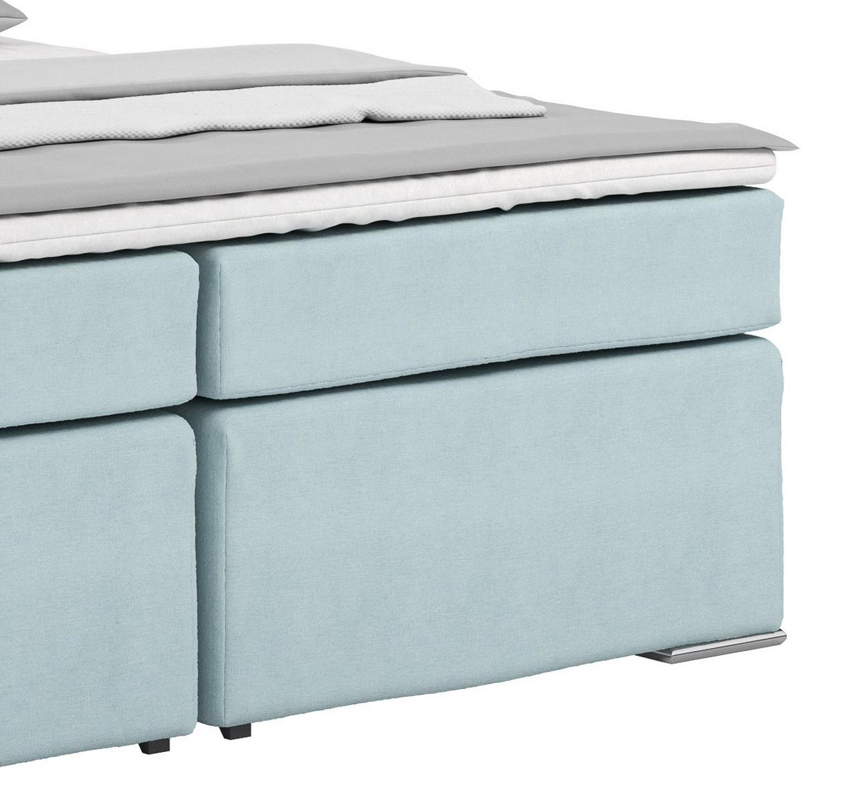 Boxspring Krevet Nero - boje mente/boje kroma, Konvencionalno, tekstil/metal (180/200cm) - Best Price