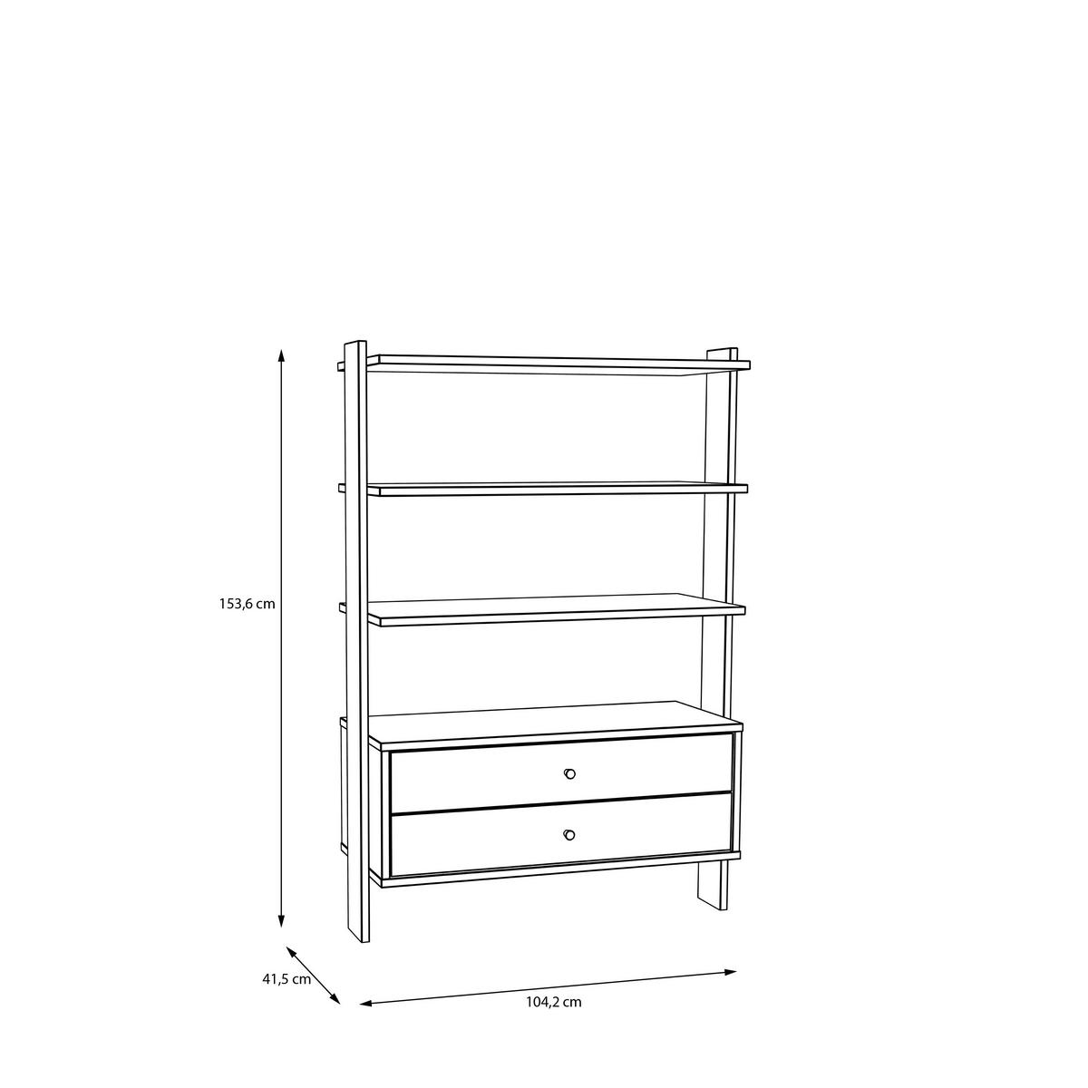 Regal Whenua - boje hrasta/boje kadulje, Moderno, drvni materijal (104,2/153,6/41,5cm) - Mömax