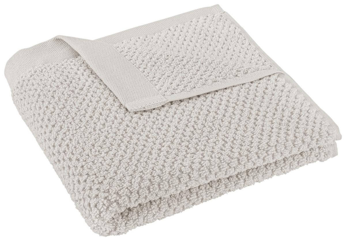 Handtuch Luise in Silberfarben ca. 50x100cm - Silberfarben, KONVENTIONELL, Textil (50/100cm) - Modern Living