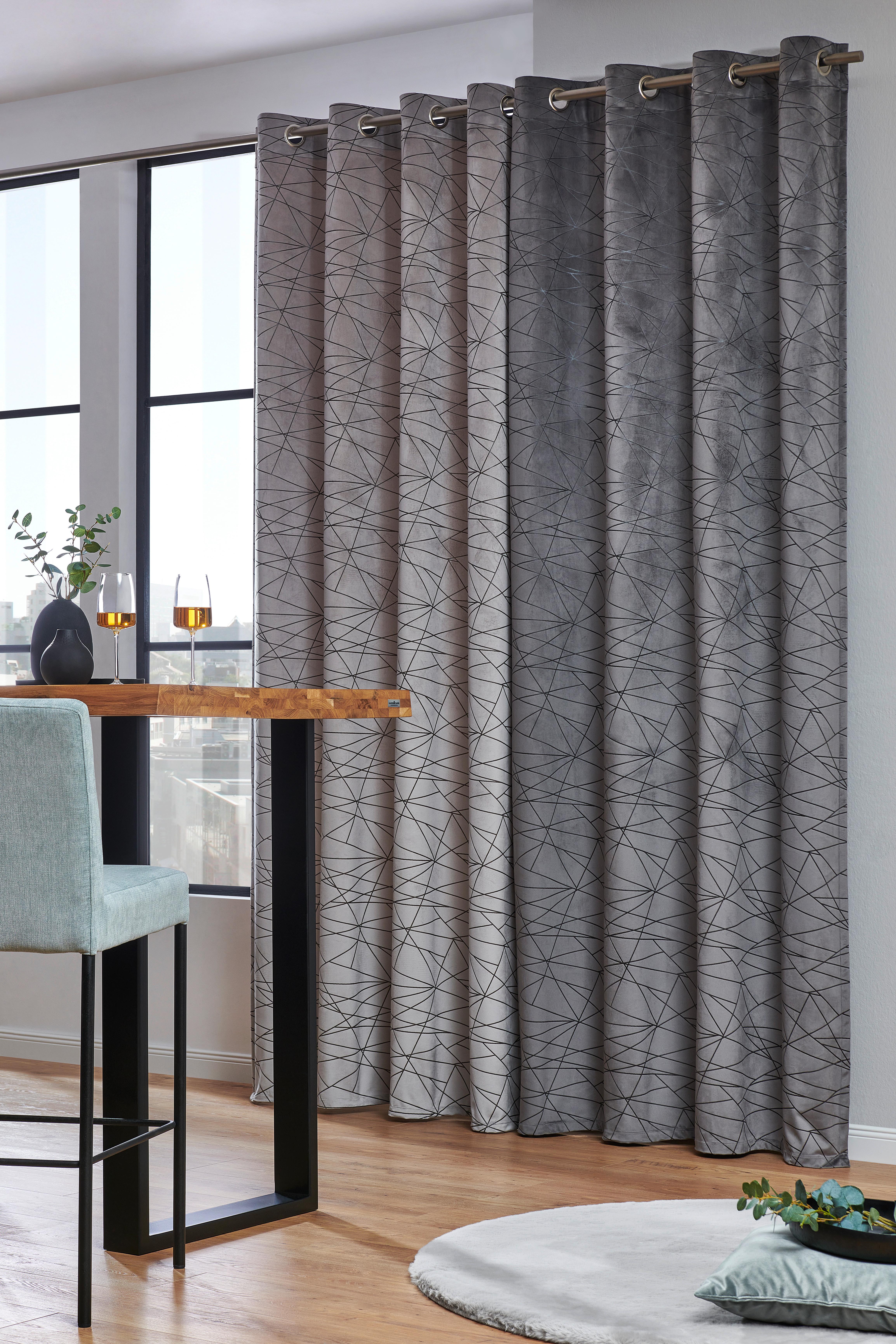 ZASŁONA NA PRZELOTKACH LAGID DIETER KNOLL - taupe, Design, tkanina (140/260cm) - Dieter Knoll