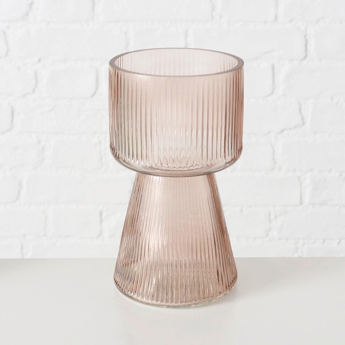 Váza Imano - világos rózsaszín, Modern, Üveg (10/18cm) - Modern Living