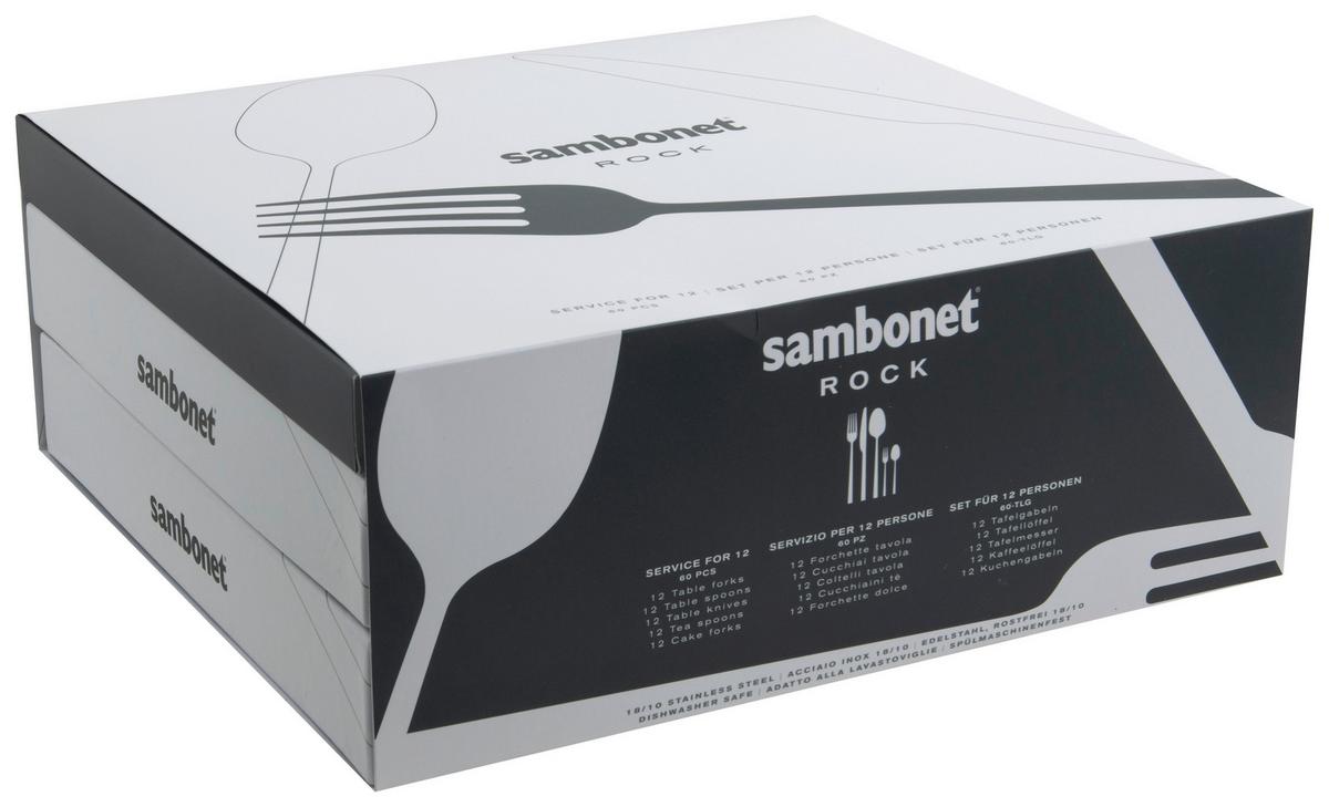 ZESTAW SZTUĆCÓW 52562-N2 SAMBONET - kolor stalowy, Basics, metal - Sambonet