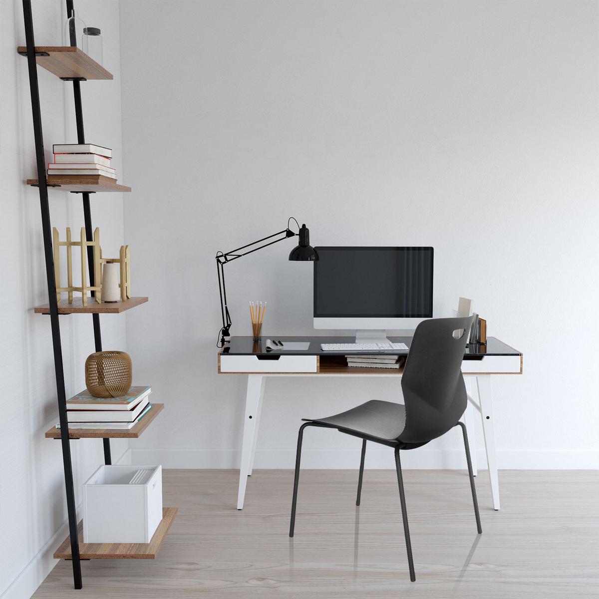 Konferenčni Stol T36 V, Črna - črna, Moderno, kovina/umetna masa (46/87/55cm) - MID.YOU