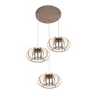 LAMPA WISZĄCA LED 5033-313 SALO - kolor piaskowy, Design, metal (35/150cm)