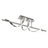 LED-TAKLAMPA LINA - kromfärg/nickelfärgad, Modern, metall/plast (20/80/26,5cm) - Mömax