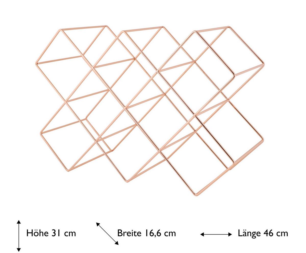 Bortartó Polc Ew-Wr-1794k - rézszínű, Basics, fém (46/16,6/31cm) - Echtwerk